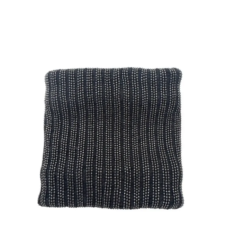 Women’s Brunello Cucinelli Small Black & Gray Beaded Wrist Cuffs